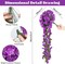 4-Pack Artificial Hanging Flower Vines – Purple Silk Hanging Plants for Home, Garden, Patio, Porch, Wedding & Indoor Outdoor Decor